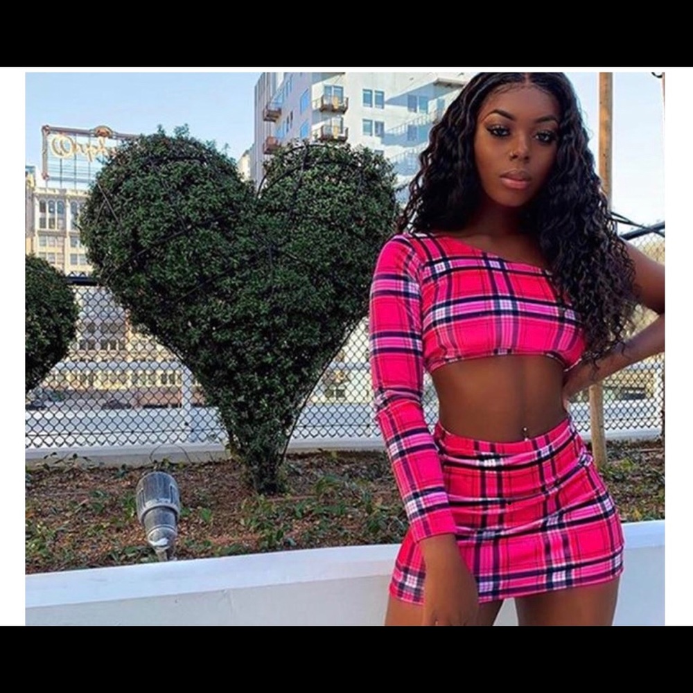 Pink two piece